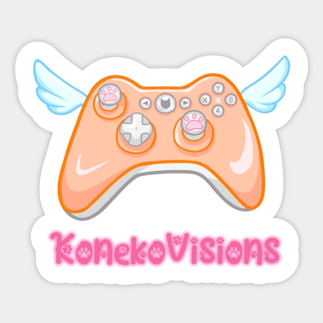 Orange Game Controller Sticker by KonekoVisions